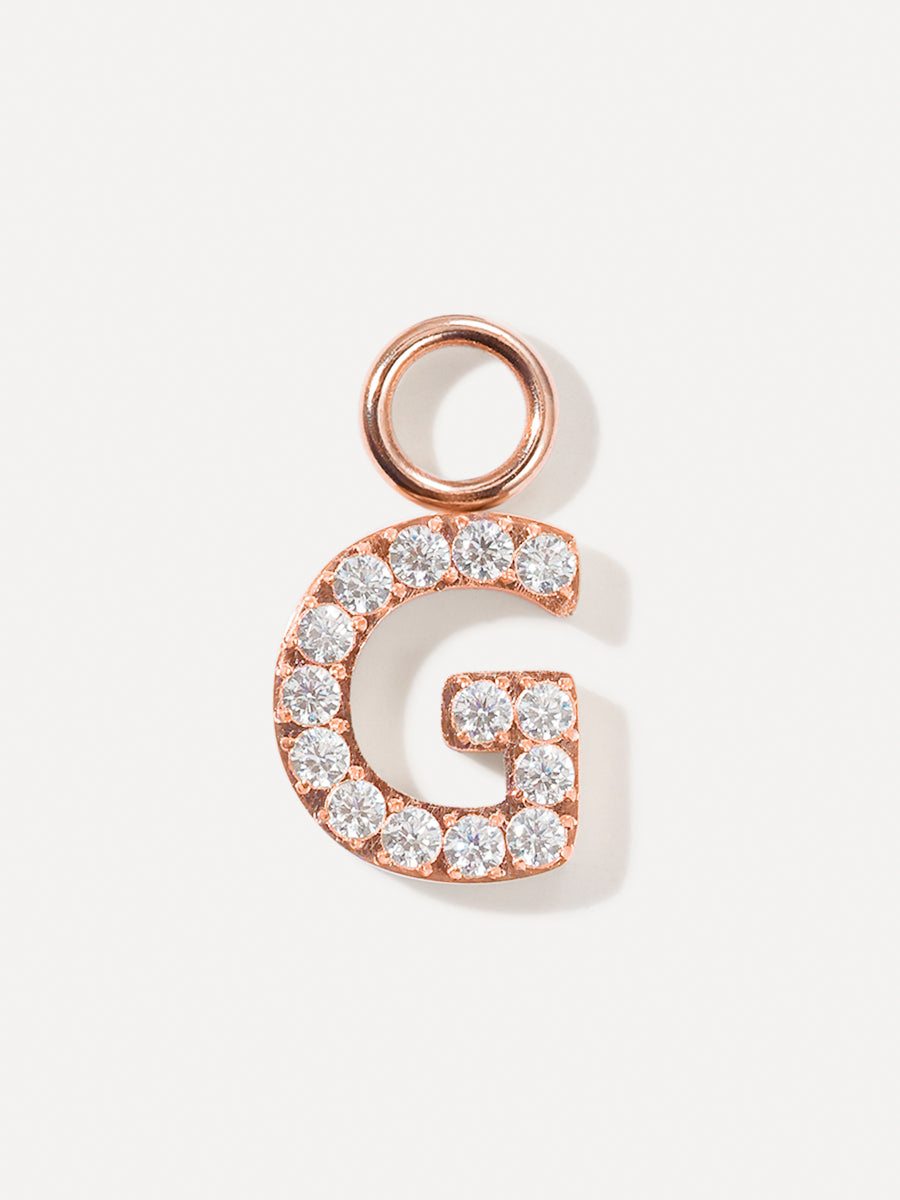 Dazzling Letter Ohrring-Charms