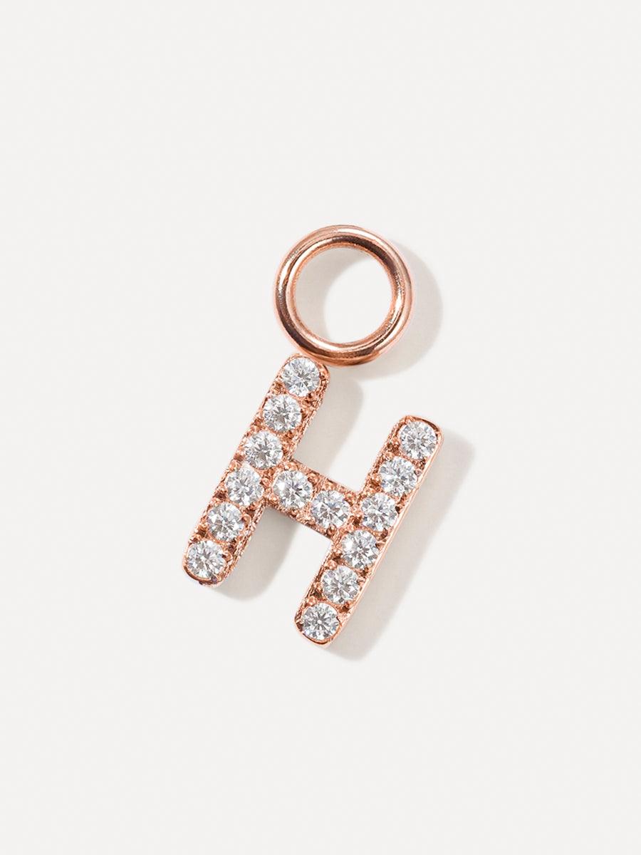 Dazzling Letter Ohrring-Charms