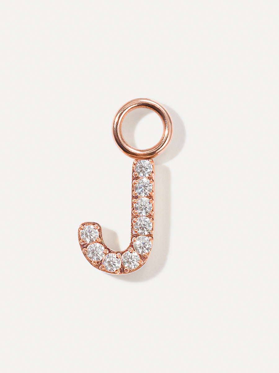 Dazzling Letter Ohrring-Charms