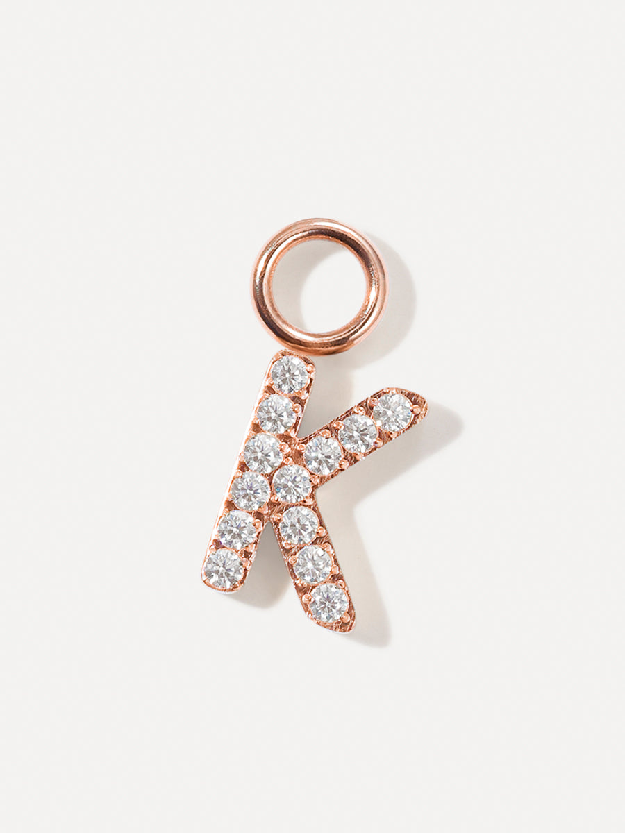 Dazzling Letter Ohrring-Charms