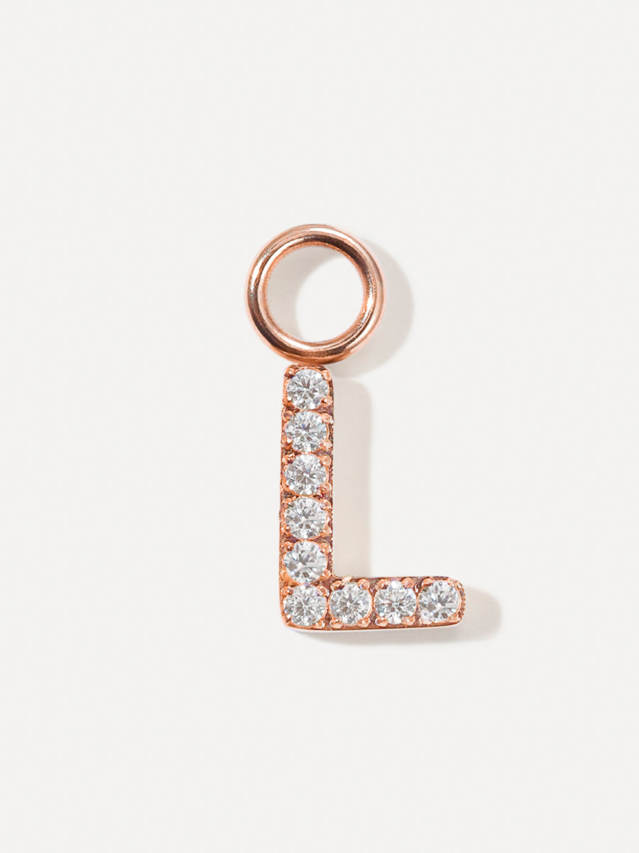 Dazzling Letter Ohrring-Charms