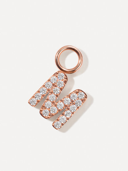 Dazzling Letter Ohrring-Charms