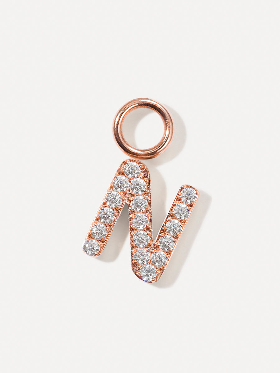Dazzling Letter Ohrring-Charms