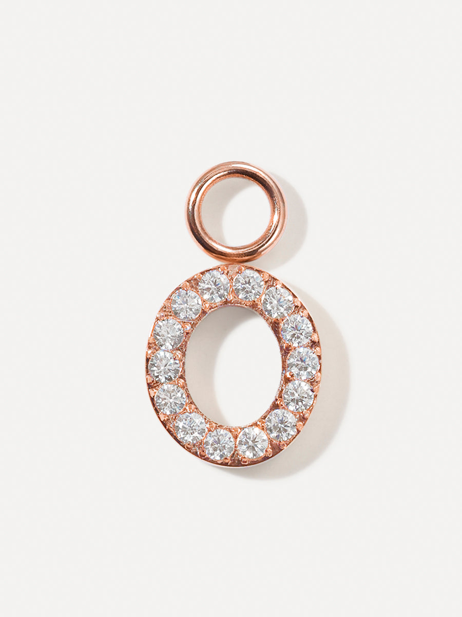 Dazzling Letter Ohrring-Charms