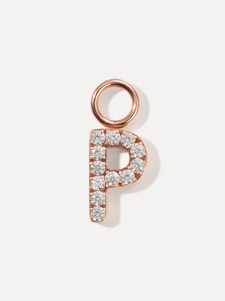 Dazzling Letter Ohrring-Charms