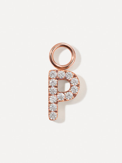 Dazzling Letter Ohrring-Charms