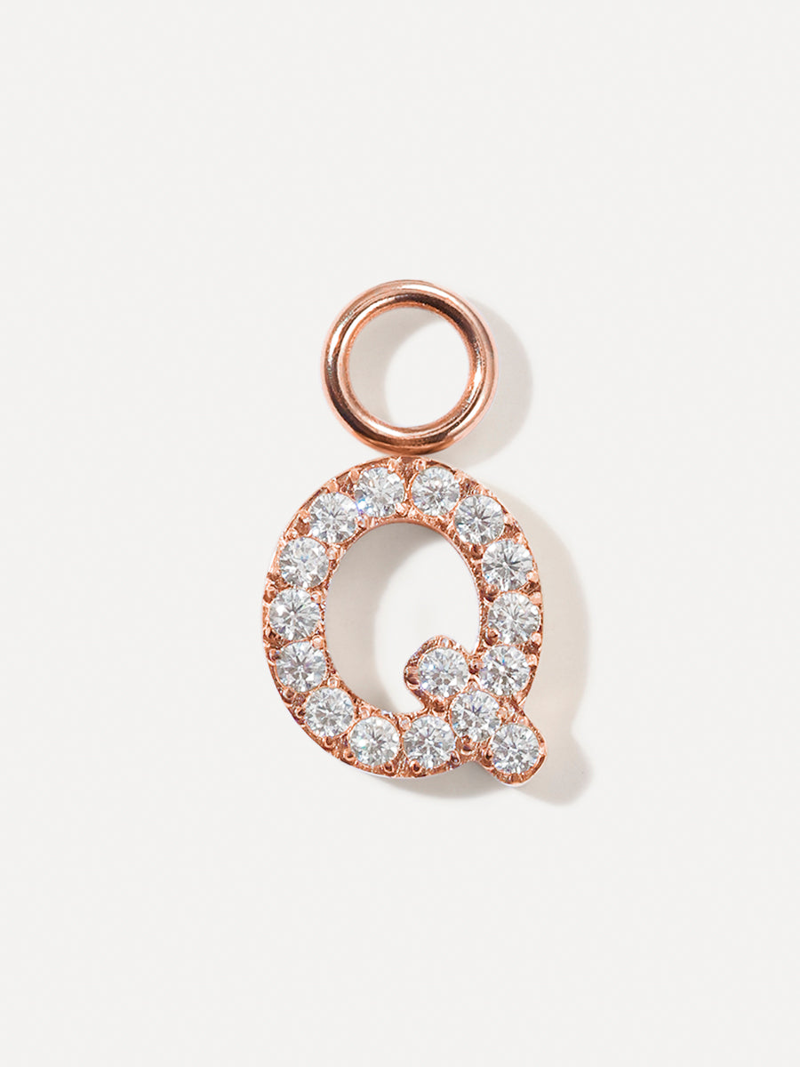 Dazzling Letter Ohrring-Charms