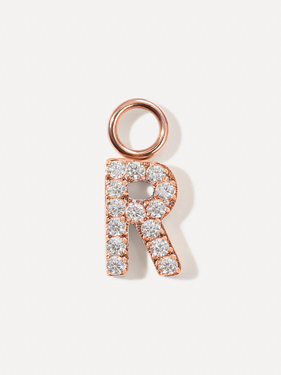 Dazzling Letter Ohrring-Charms