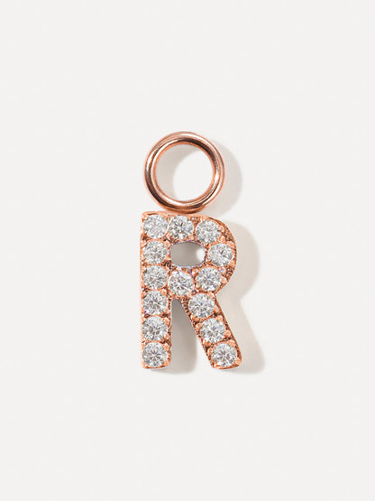 Dazzling Letter Ohrring-Charms