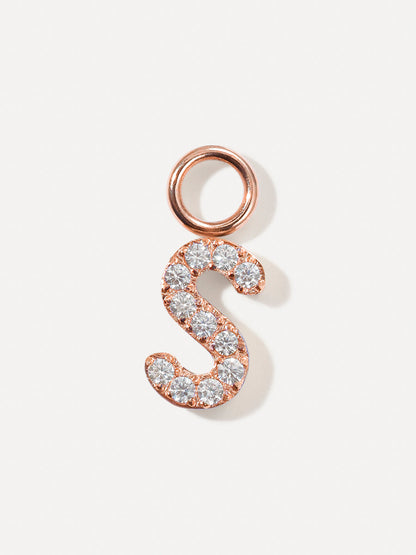 Dazzling Letter Ohrring-Charms