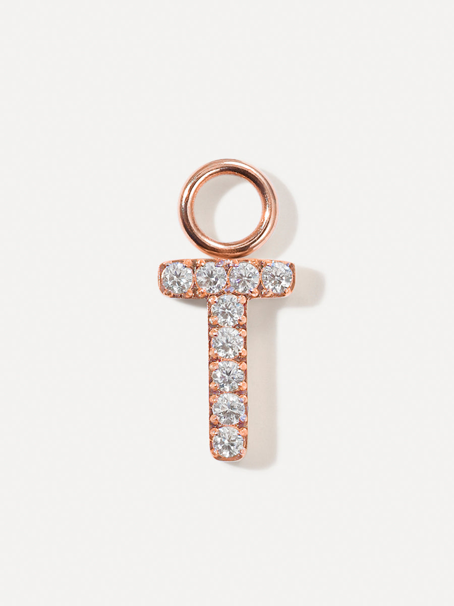 Dazzling Letter Ohrring-Charms