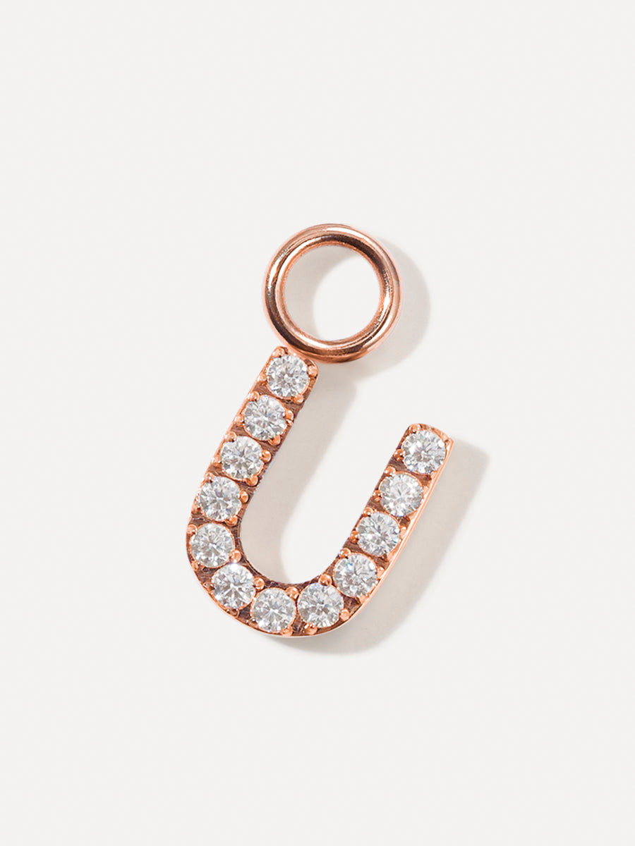 Dazzling Letter Ohrring-Charms