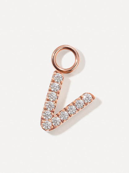Dazzling Letter Ohrring-Charms