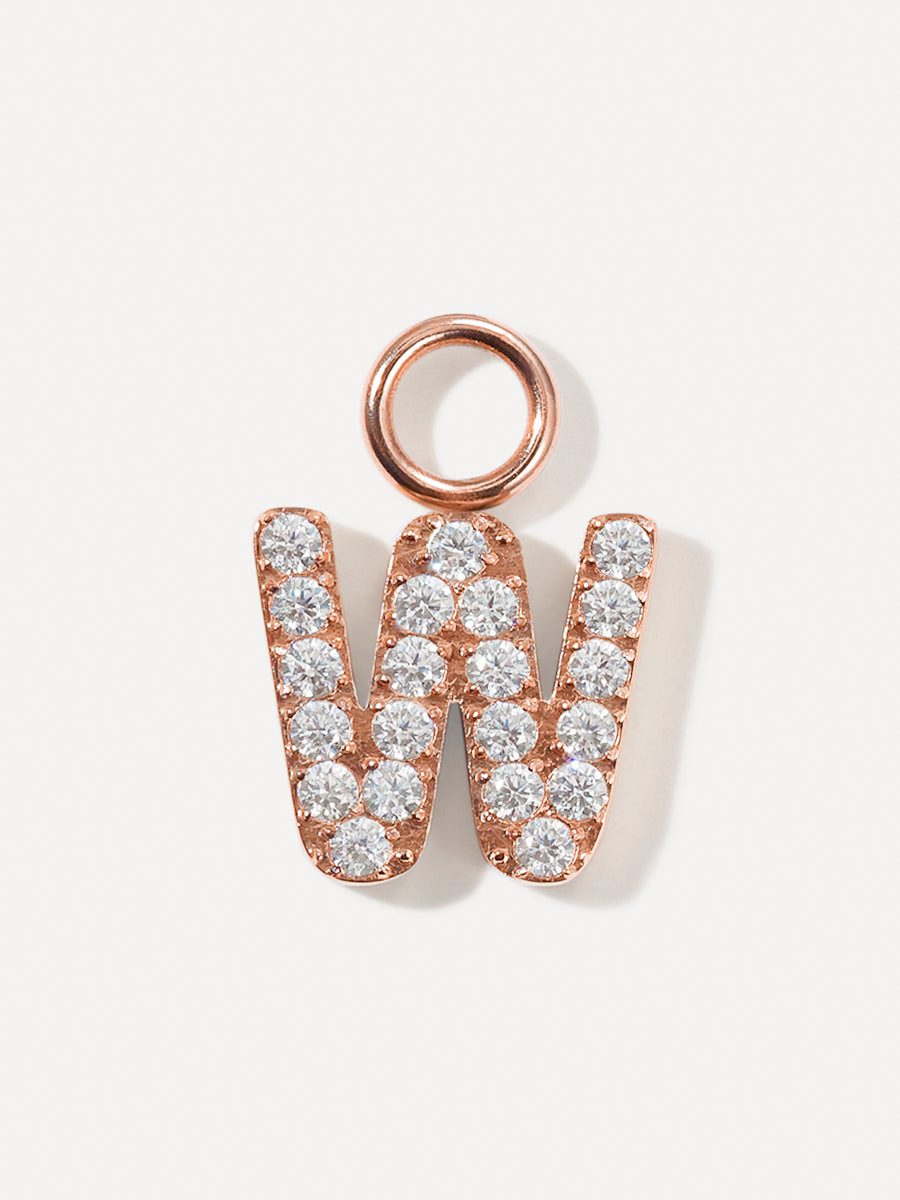 Dazzling Letter Ohrring-Charms