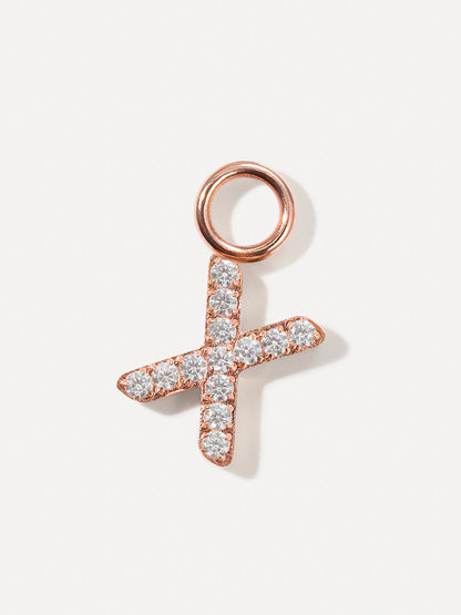 Dazzling Letter Ohrring-Charms