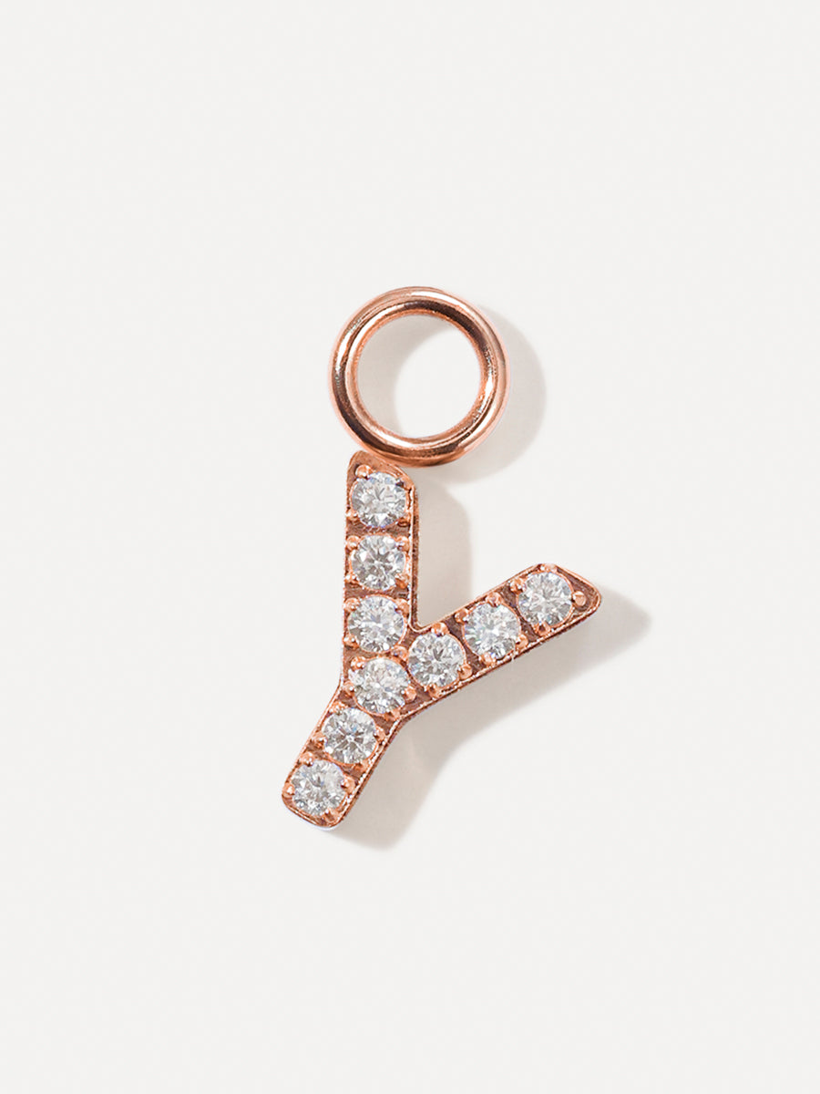 Dazzling Letter Ohrring-Charms