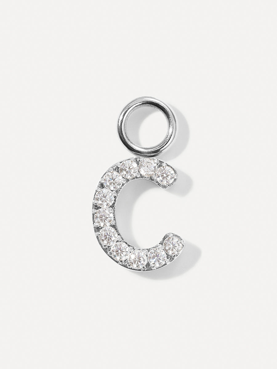 Dazzling Letter Ohrring-Charms