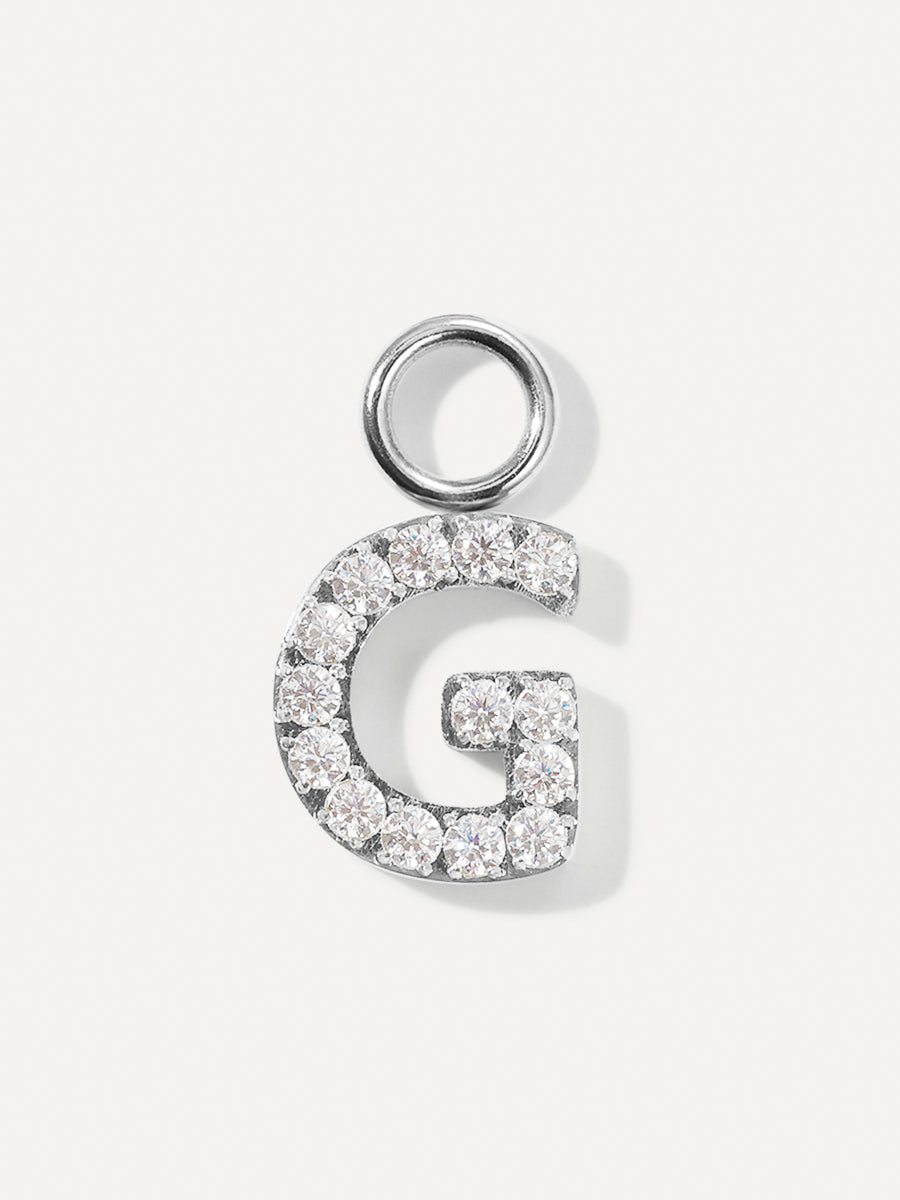 Dazzling Letter Ohrring-Charms