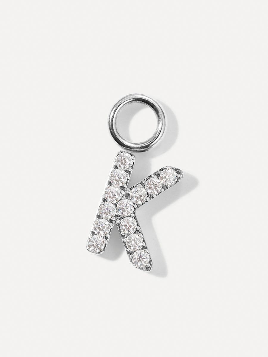 Dazzling Letter Ohrring-Charms