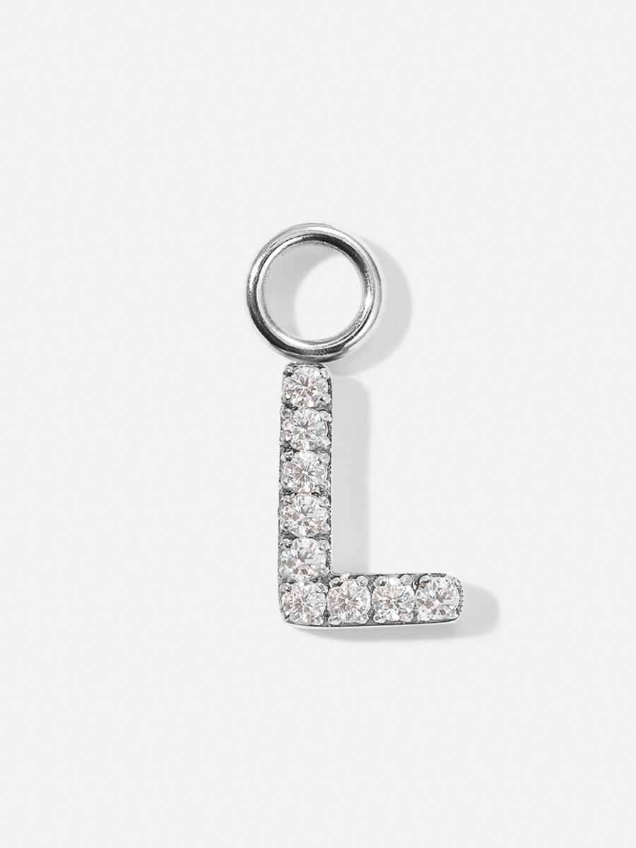Dazzling Letter Ohrring-Charms
