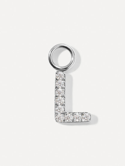 Dazzling Letter Ohrring-Charms
