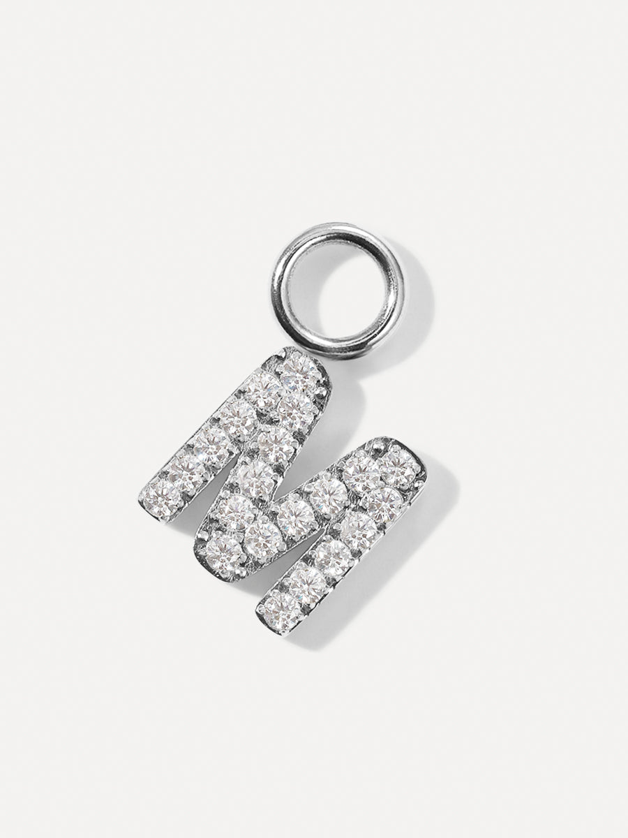 Dazzling Letter Ohrring-Charms