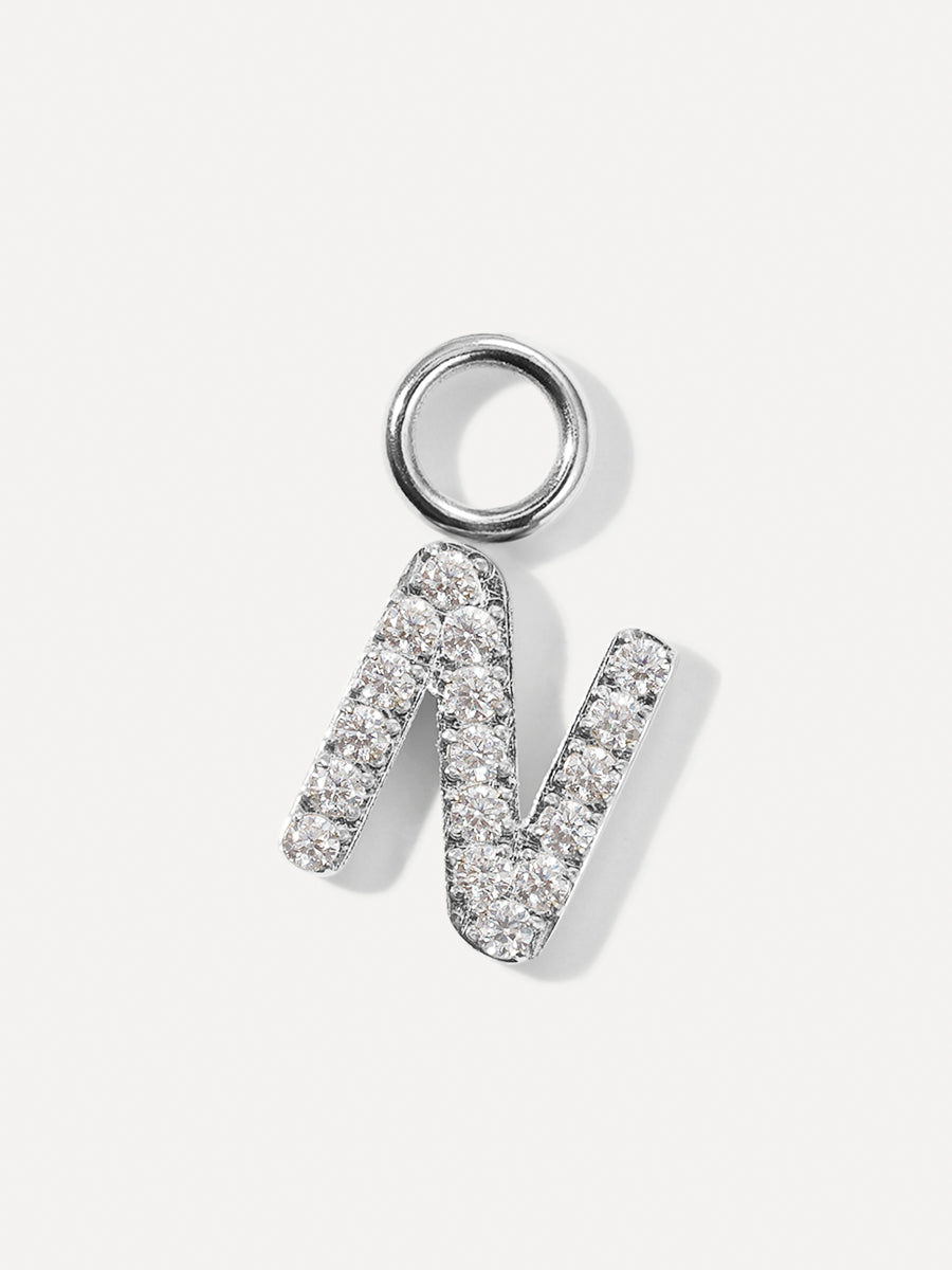 Dazzling Letter Ohrring-Charms
