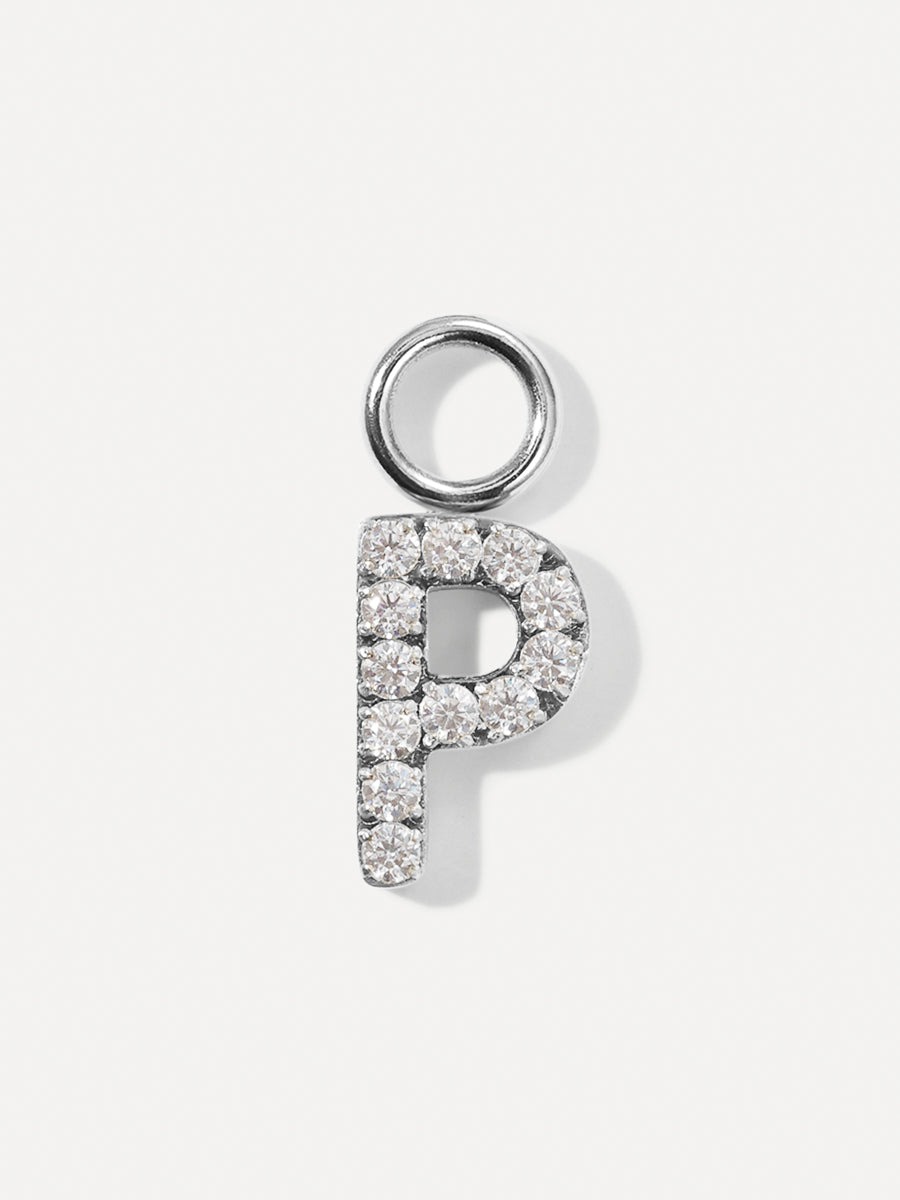 Dazzling Letter Ohrring-Charms