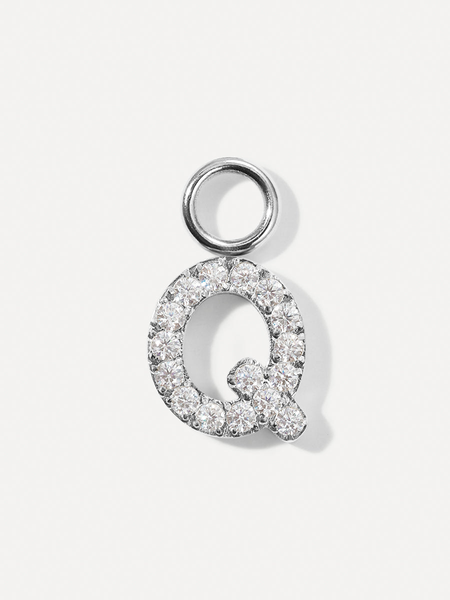 Dazzling Letter Ohrring-Charms