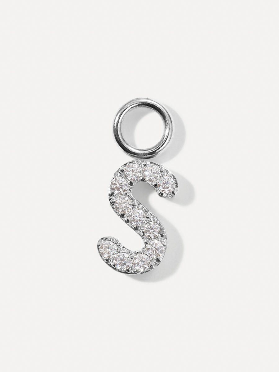 Dazzling Letter Ohrring-Charms