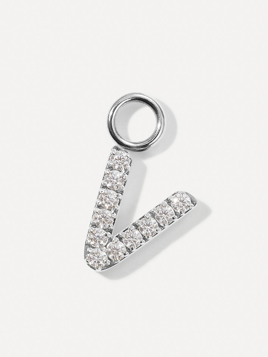 Dazzling Letter Ohrring-Charms