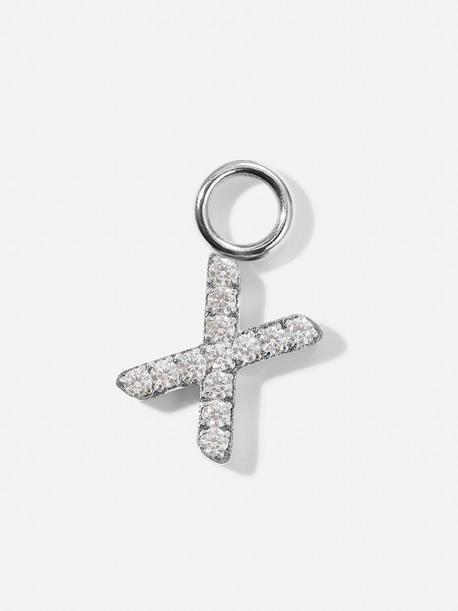 Dazzling Letter Ohrring-Charms
