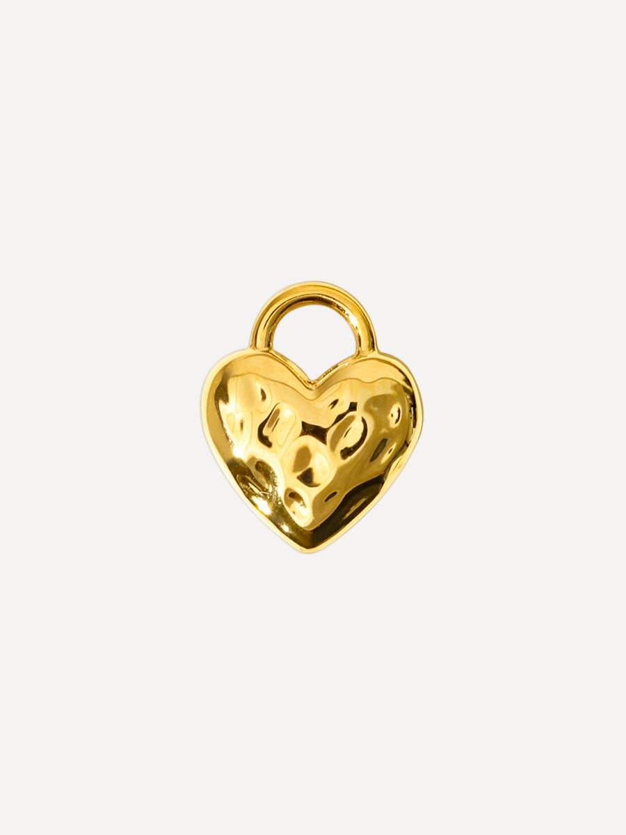 10,6x9mm Dreamy Heart Ohrring-Charm