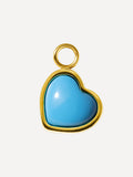 11,4x10mm Ocean Heart Ohrring-Charm