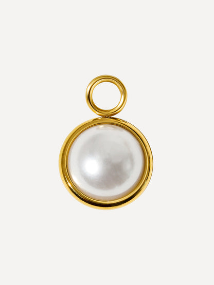 10x10mm Pearl Waltz Ohrring-Charm