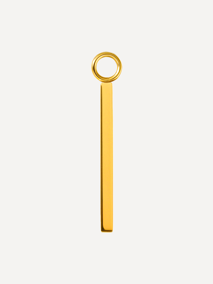 22x2mm Modern Line Ohrring-Charm