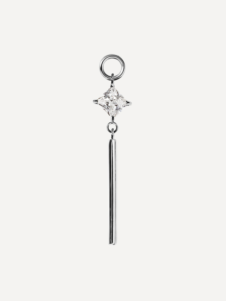 27,5x6,6mm Sparkling Rhythm Ohrring-Charm