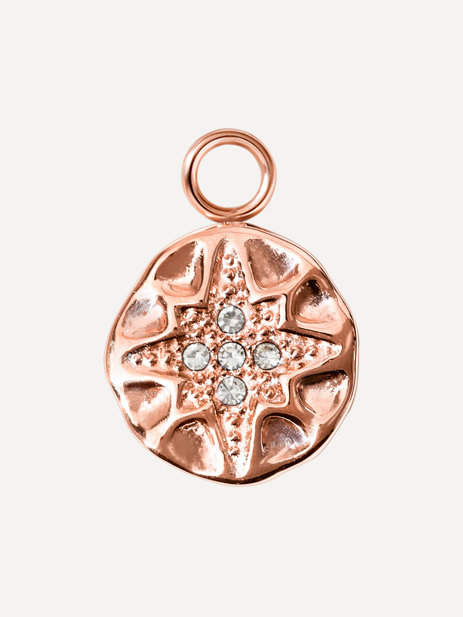 12,3x12,3mm Snowflake Glow Ohrring-Charm