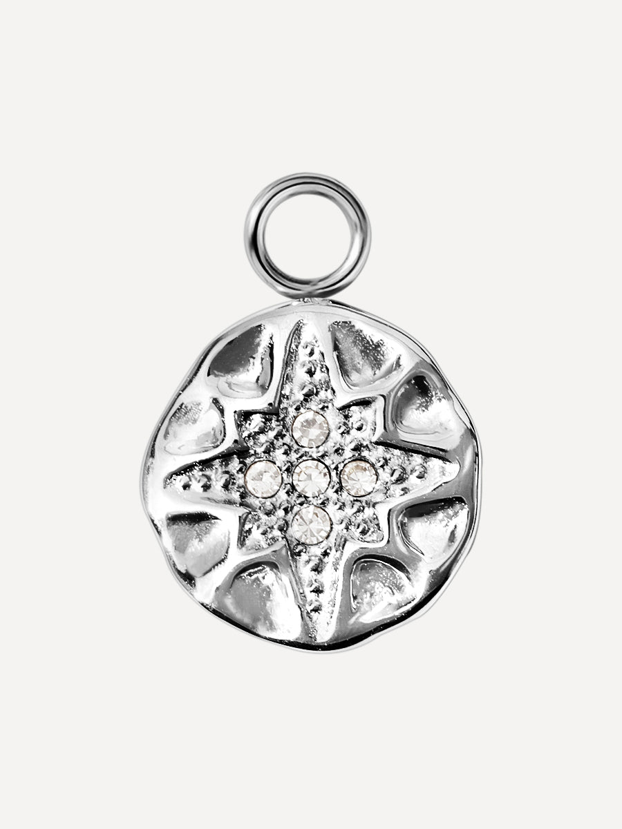 12,3x12,3mm Snowflake Glow Ohrring-Charm