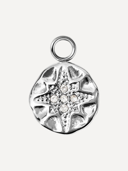 12,3x12,3mm Snowflake Glow Ohrring-Charm