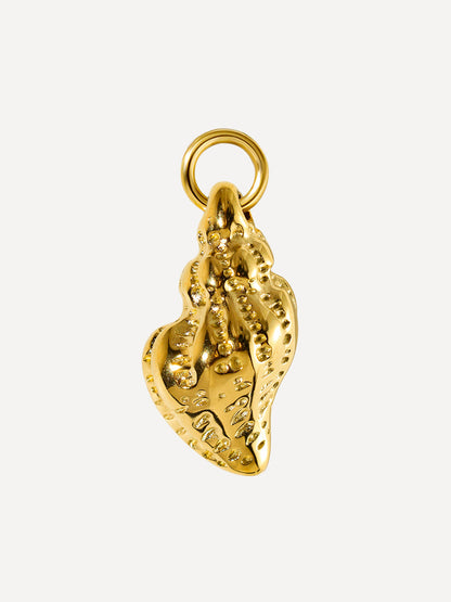 10,4x19,3mm Romantic Conch Ohrring-Charm