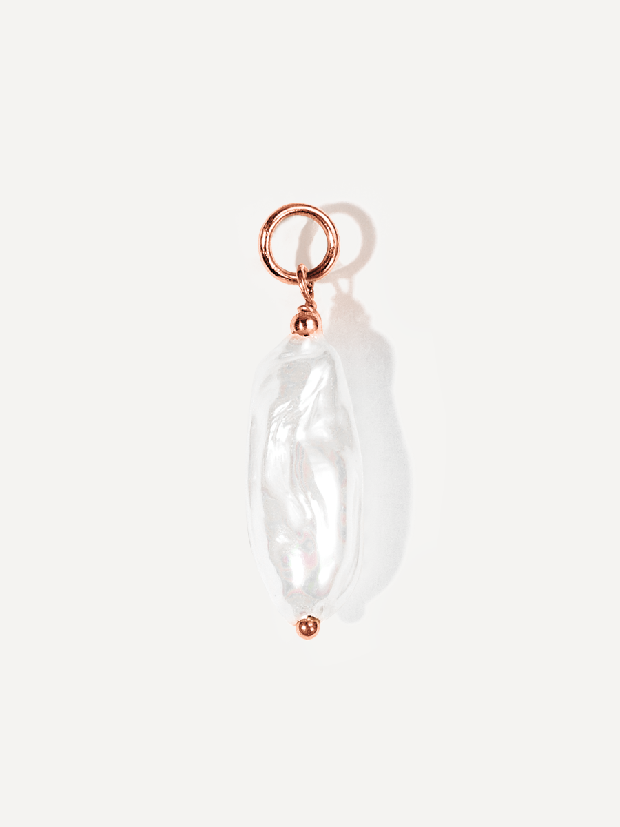 17x6,4mm Flowing Pearl Ohrring-Charm