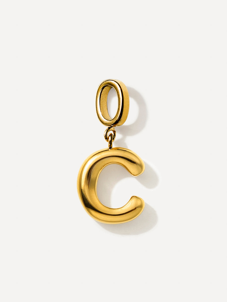 Puffy Letter Ketten-Charms