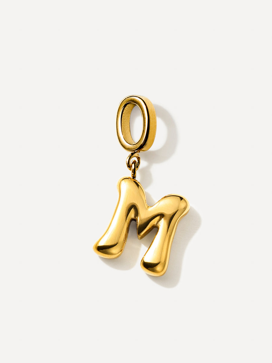 Puffy Letter Ketten-Charms