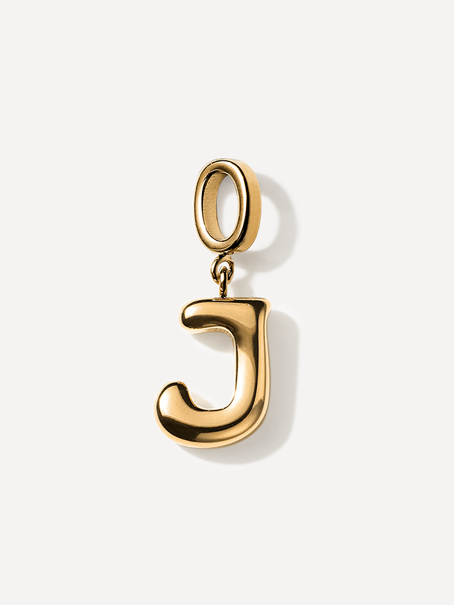Puffy Letter Ketten-Charms