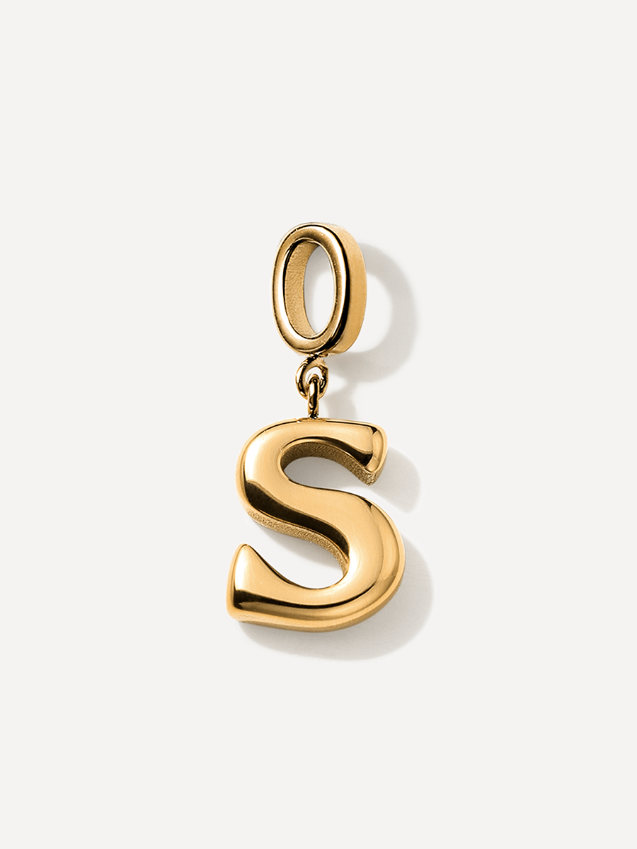 Puffy Letter Ketten-Charms