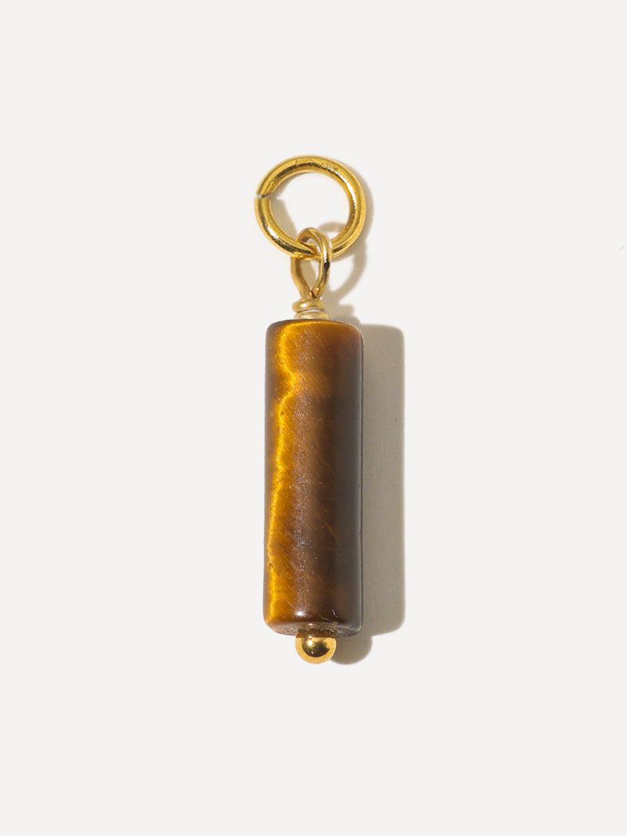 19x4,4mm Graceful Column Brown Ohrring-Charm