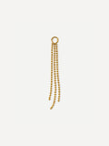45x4mm Flowing Bead Ohrring-Charm