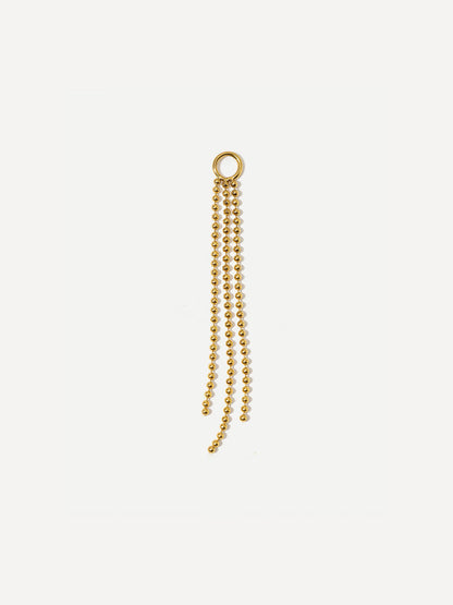 45x4mm Flowing Bead Ohrring-Charm