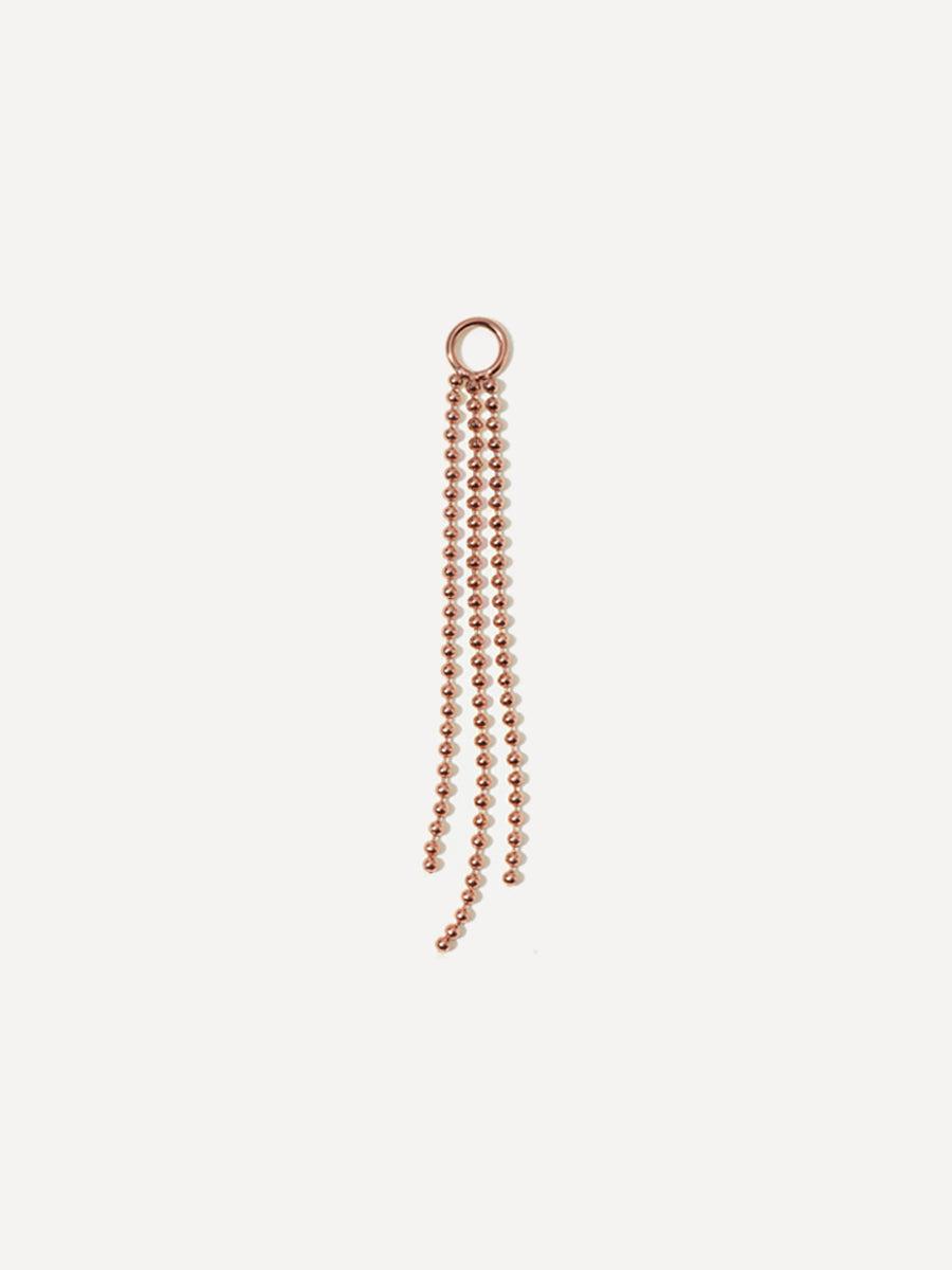 45x4mm Flowing Bead Ohrring-Charm